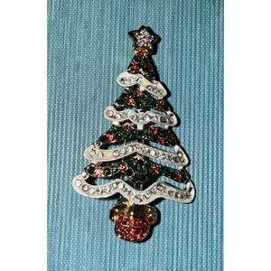 Colorful Christmas Tree Pin